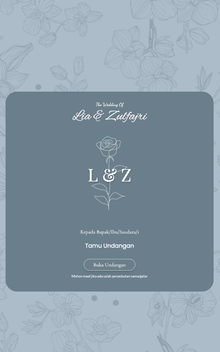 Desain Undangan Digital Satujanji - Lovennae